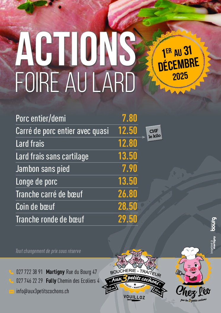 Actions Foire Au Lard 2025
